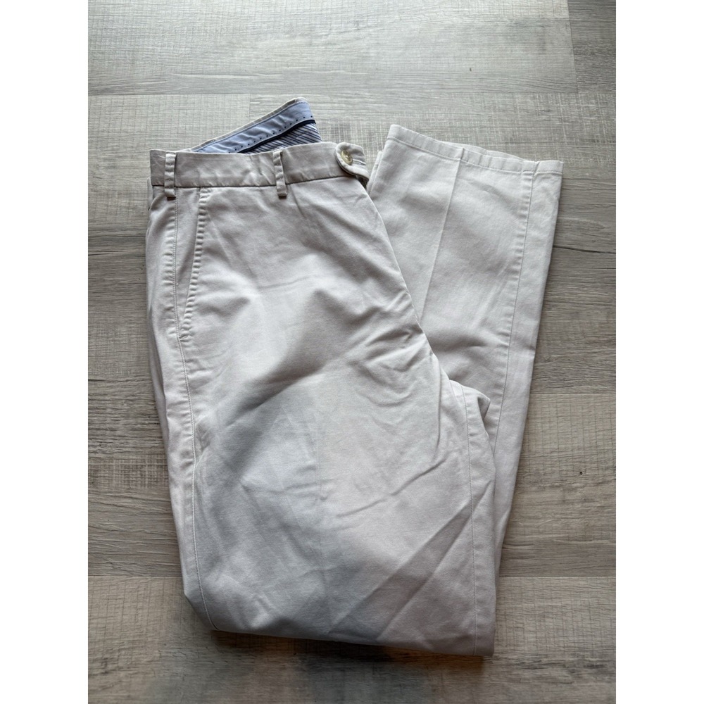 Peter Millar Men's Khaki Beige Cotton Pants Size 36x29 Business Casual Slacks